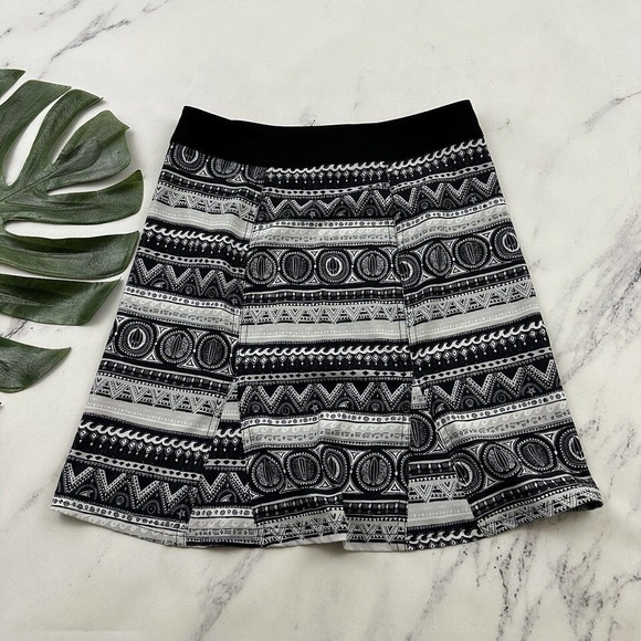 Rip Skirt Womens Wrap Size XS Black Gray Tropical Surfboard Stripe Print Short - Picture 6 of 9